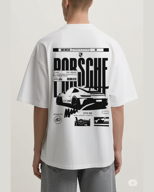 Oversized Porsche Graphic Tee