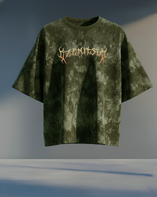 Zenitsu 'Thunder Breathing' Acid Wash Oversized Tee ⚡️