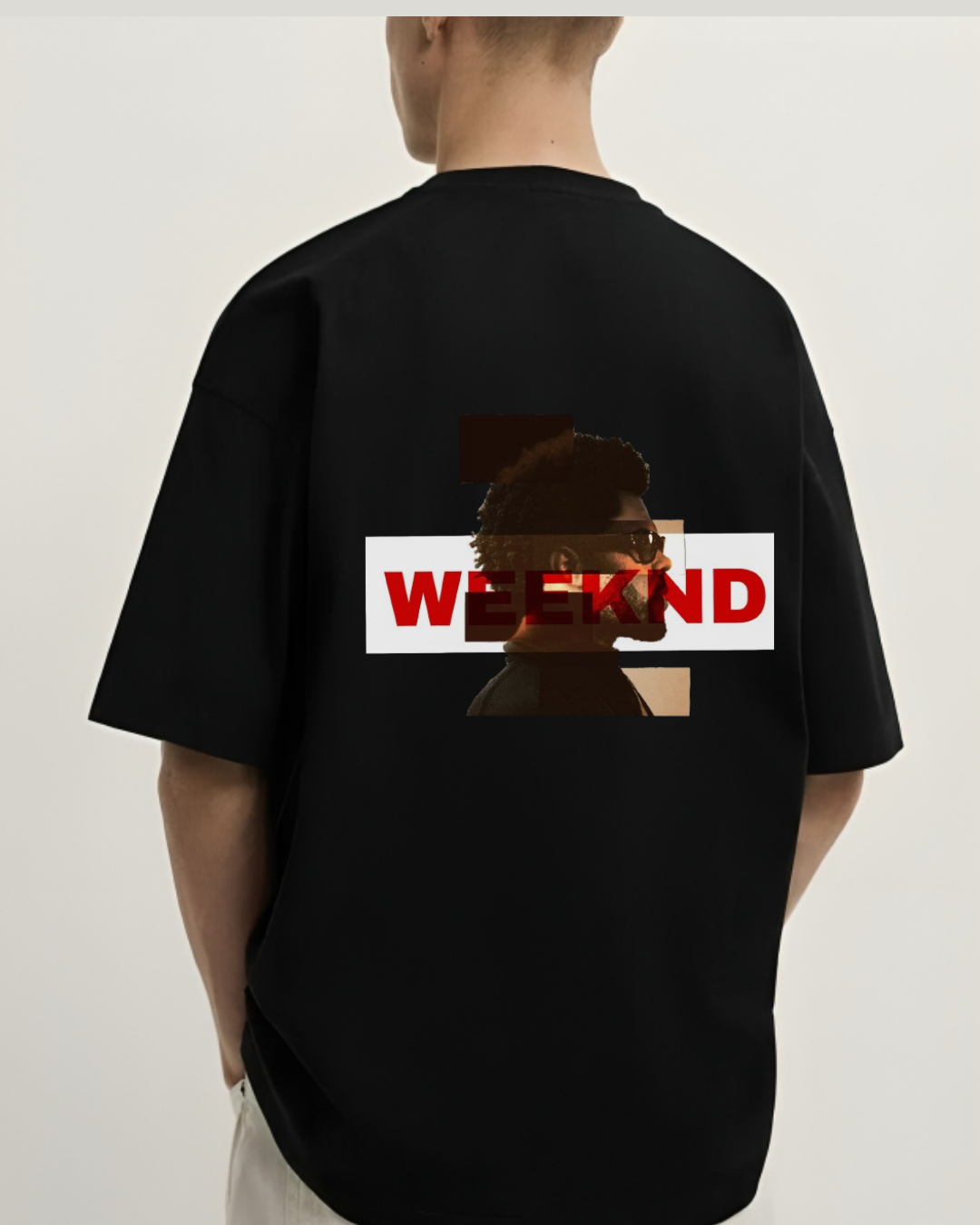 Weekend Oversized Black Graphic T-Shirt